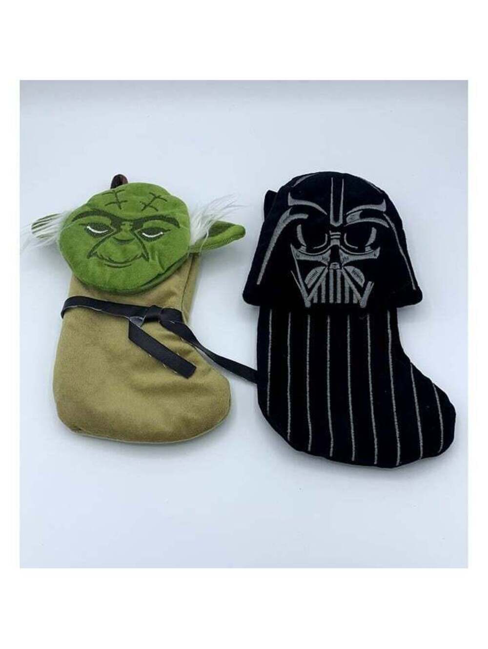 Star Wars Yoda, Darth Vader, Holiday Christmas Stockings, No Tags